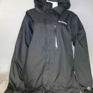 Men's Large Black Columbia Rain Jacket
